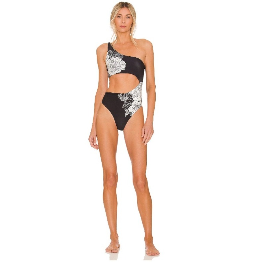 Maaji Wonderful Reversible One Piece Womens M Asymmetrical Vacation Summer Pool
